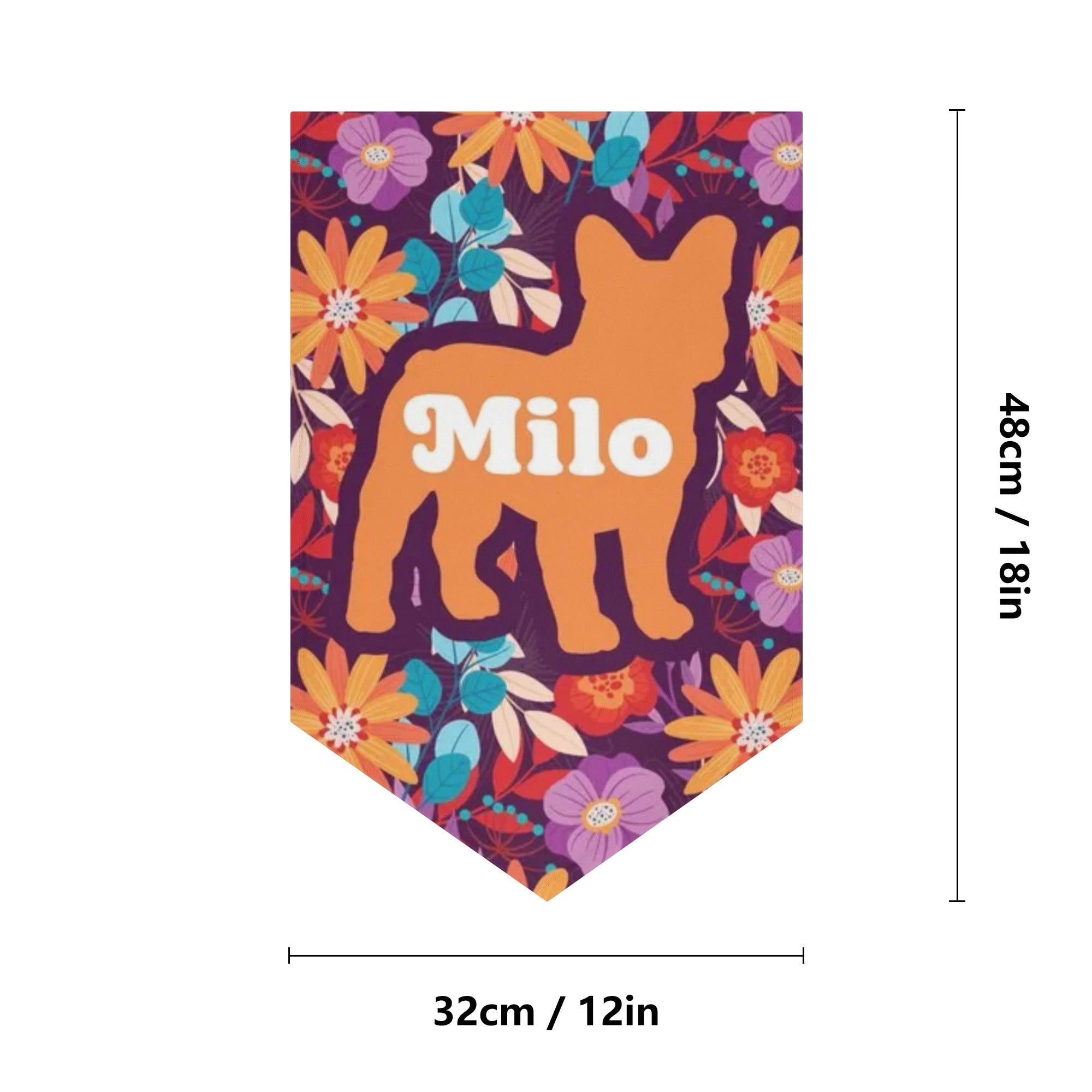 - Vet-recommended Garden Flag Banner With French Bulldog Name Indoor Use