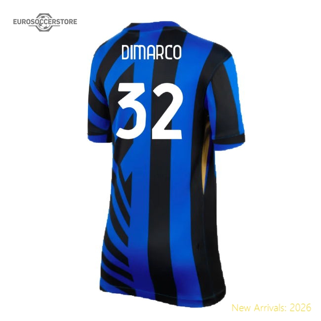 Hypoallergenic Football Team Kids Dimarco Jersey 2024-2025 Flexible