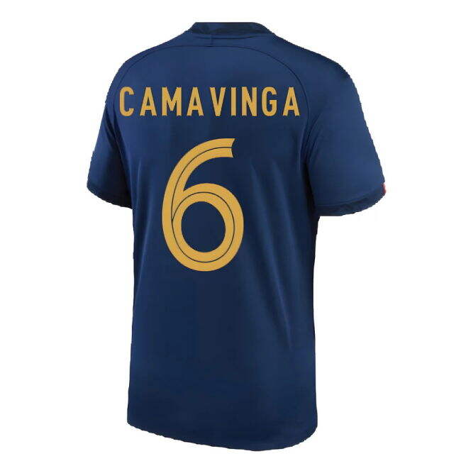Affordable 2022-2023 France Home Shirt (CAMAVINGA 6) Fashionable