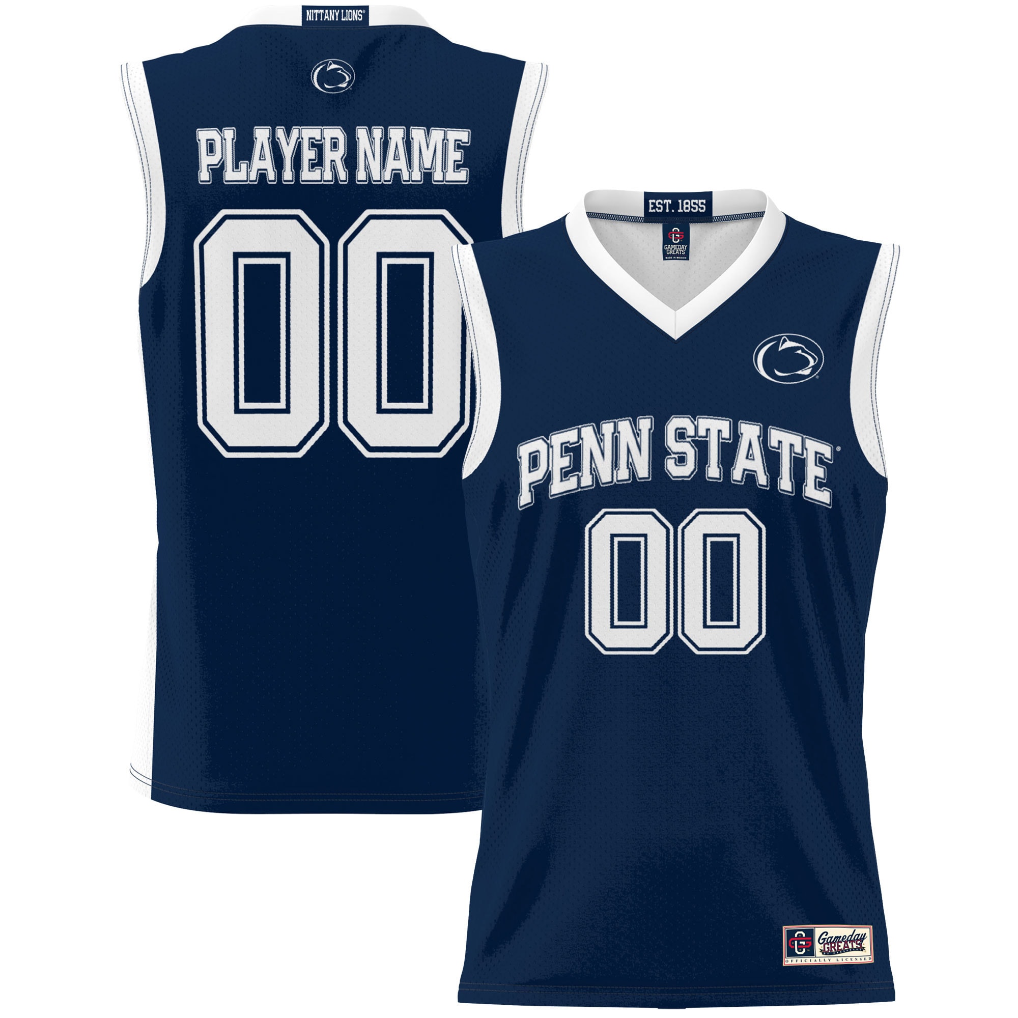 [NJP] Youth Penn State Nittany Lions GameDay Greats Lightweight NIL Pick-A-Player Women's Basketball Jersey - Navy