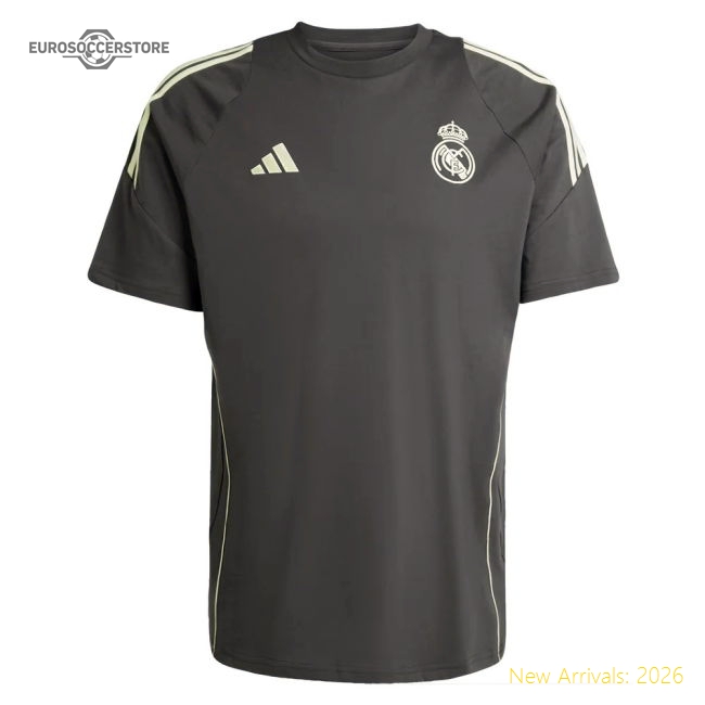 Genuine 2025-2026 Real Madrid Training Tee (Utility Grey) (Mbappe 10)