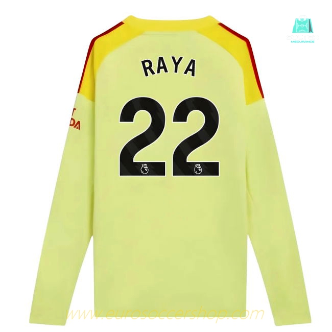 2025-2026 Arsenal Home Goalkeeper Shirt (Yellow) - Kids (Raya 22)