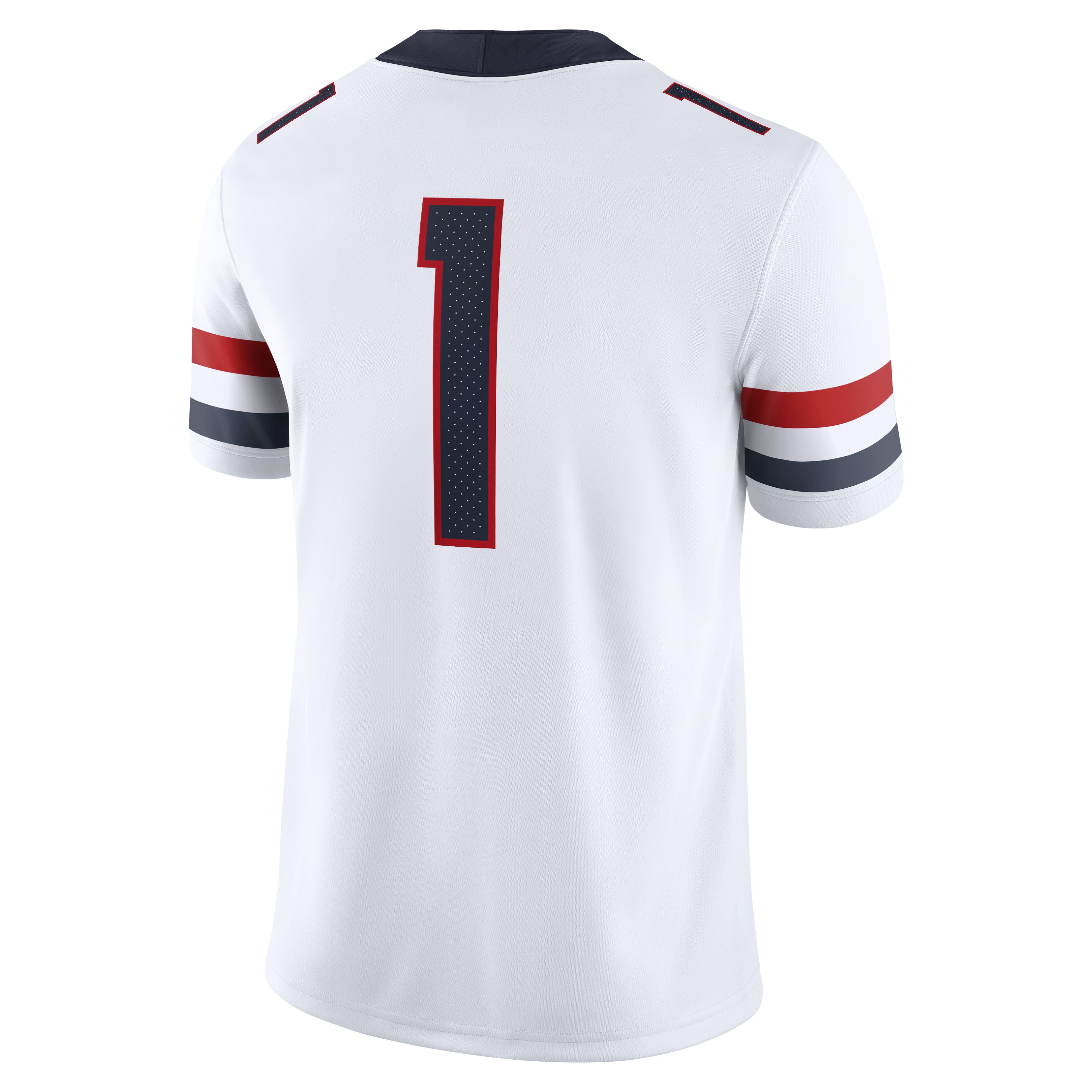 #1 Arizona Wildcats Road Game Football Jersey - White