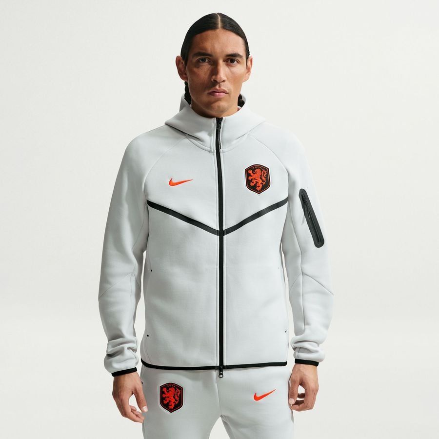 Holland Hoodie NSW Tech Fleece FZ World Cup 2026 - Photon Dust/Hyper Crimson/Black