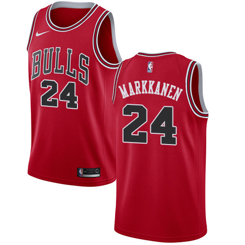 Elite CHI Lauri Markkanen #24 2024 Icon Swingman NBA Jersey Red -
