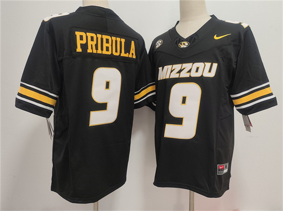 Men's None Black 2024 embroidered Beau Pribula #9 moisture wicking