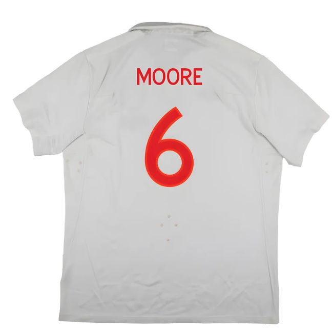 England 2009-10 World Cup Home shirt (XL) (Very Good) (Moore 6)