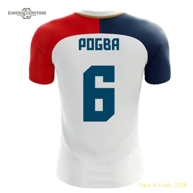 Durable Kids Football Team Pogba Jersey 2025-2026 Tag-free