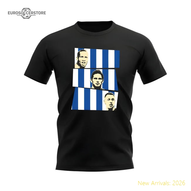 Premium Drogba Lampard Terry Chelsea Trio T-shirt (black) - Premium