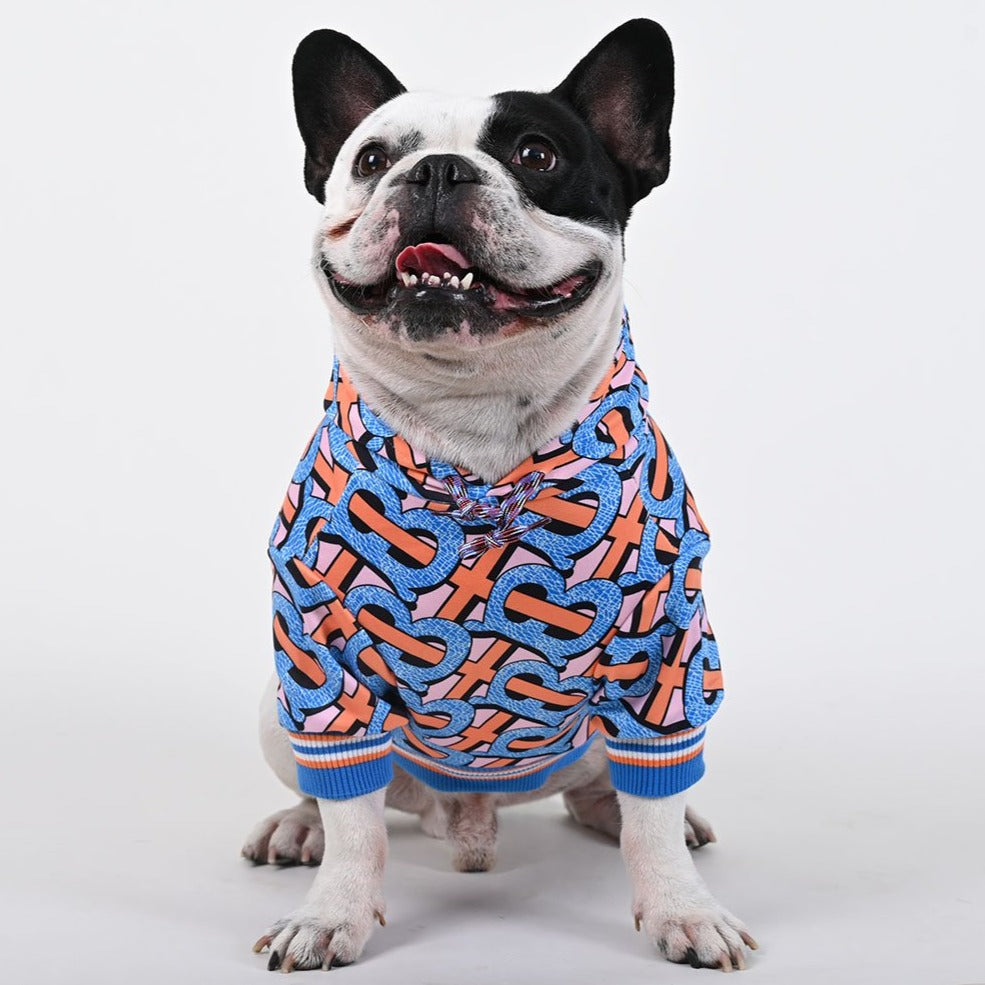 B Print - Warm French Bulldog Hoodie for Winter (WJ01)