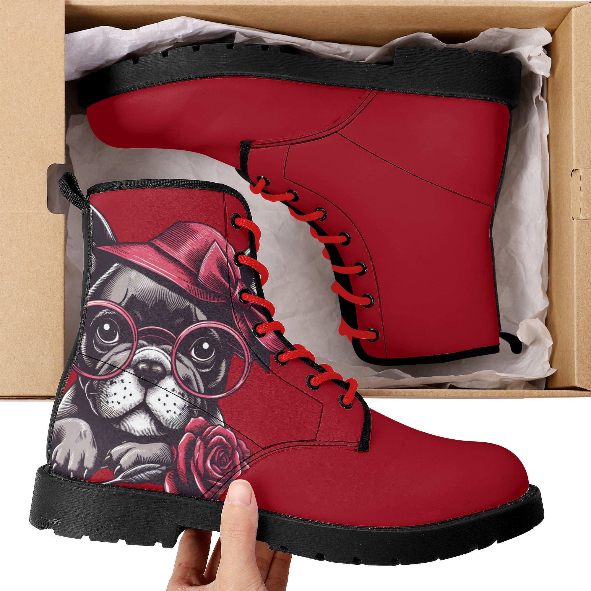 Mia - Dog Owner Leather Boots Pet Owner Apparel | Stylish Look