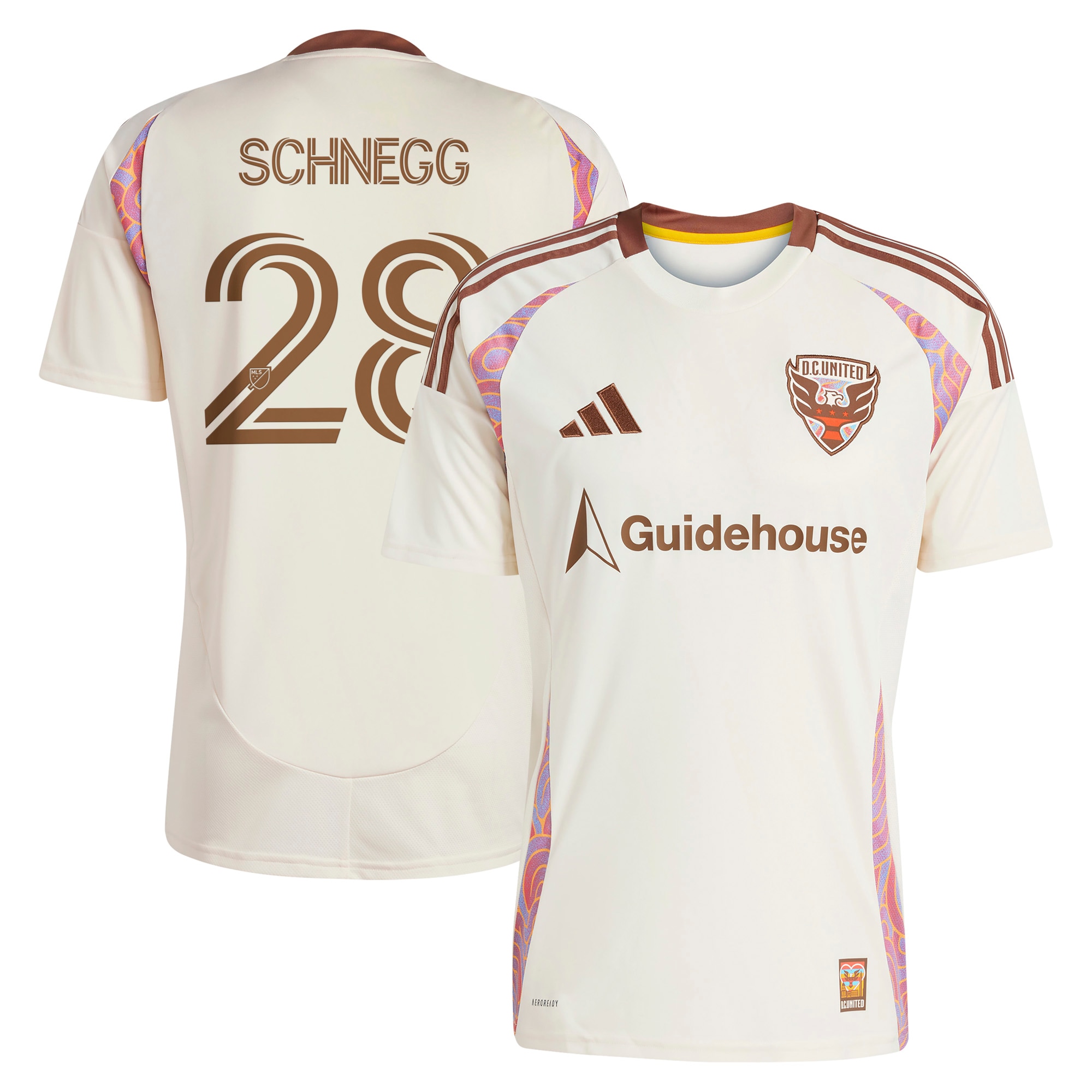 [SJH] David Schnegg D.C. United 2025 The Soul Kit Replica Player Jersey - Natural