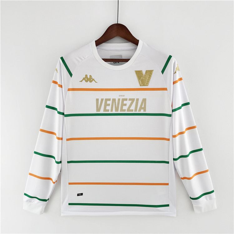 Match Quality Venezia FC 2223 Away White Long Sleeve Soccer Jersey