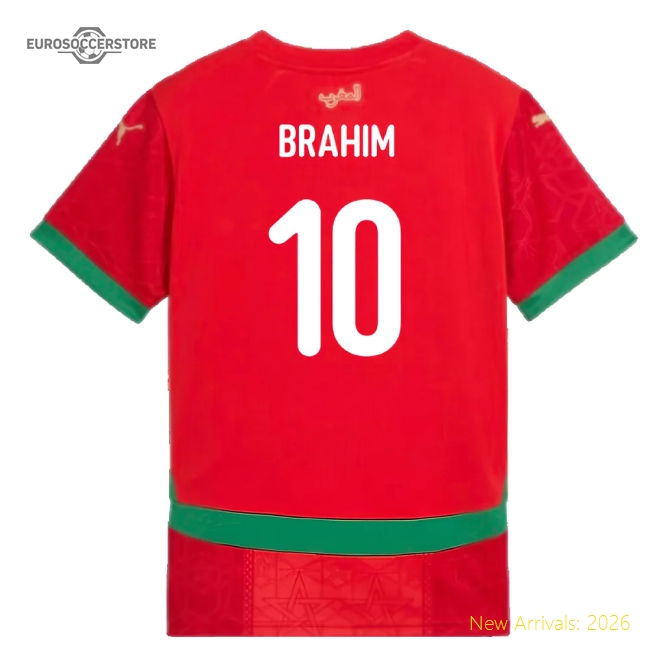 Non-toxic Football Team Kids Brahim Jersey 2024-2025 Breathable