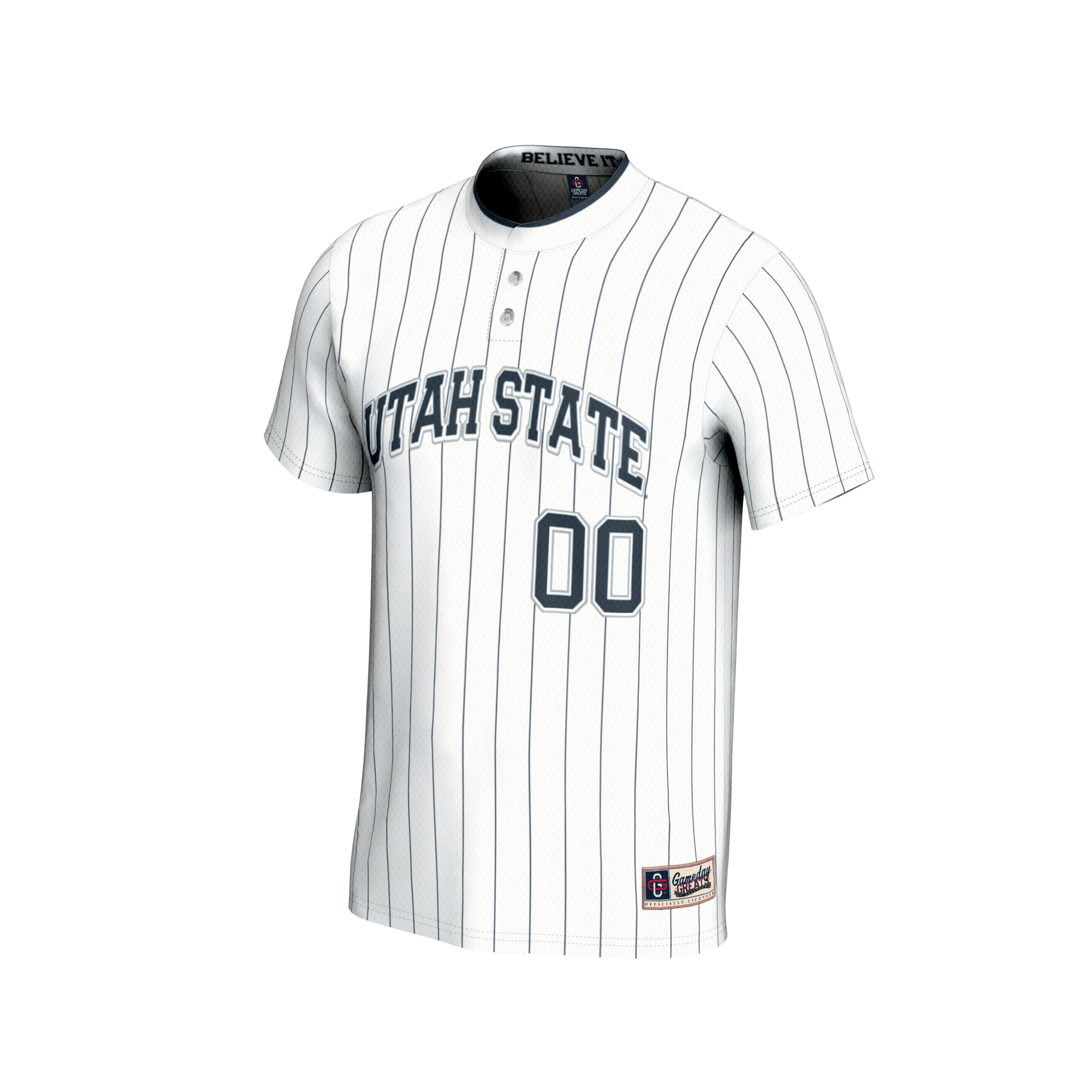 Utah State Aggies GameDay Greats Youth NIL Pick-A-Player Lightweight Softball Fashion Jersey - White