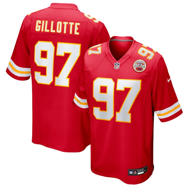 None Ashton Gillotte KC Chiefs Timeless Elite Jersey Football Apparel