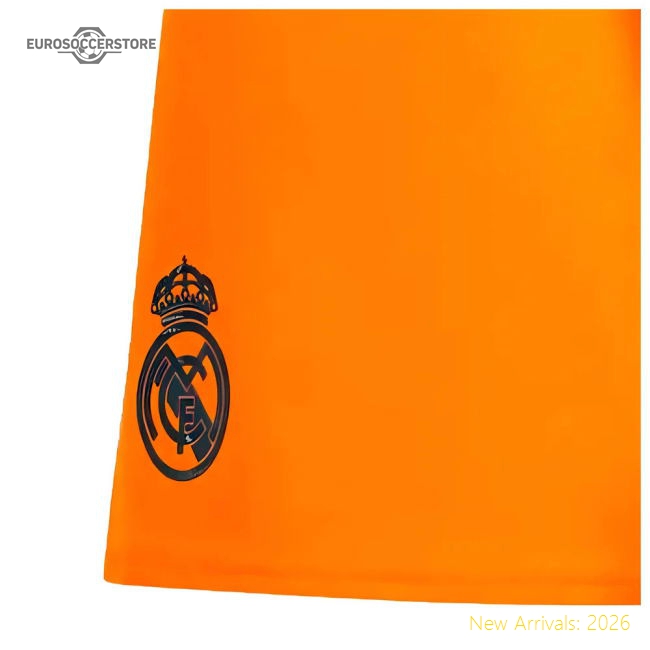 Genuine 2024-2025 Real Madrid Authentic Away Shorts (Orange)