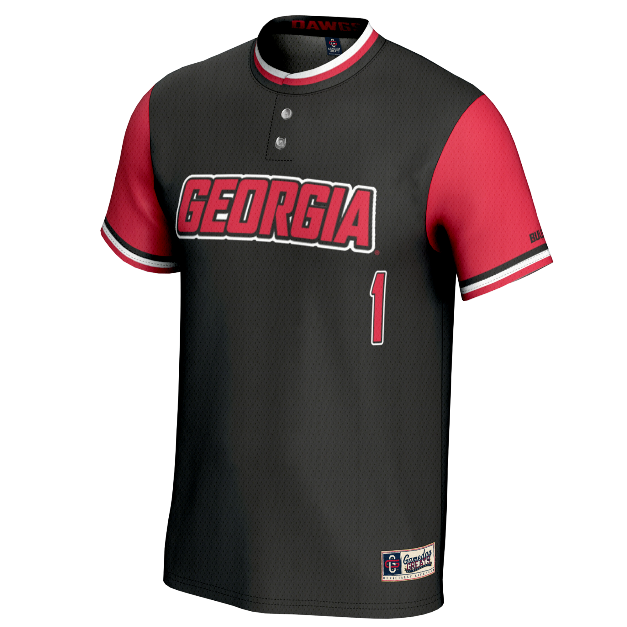 [DDG] Georgia Bulldogs GameDay Greats Youth Lightweight Softball Jersey - Black