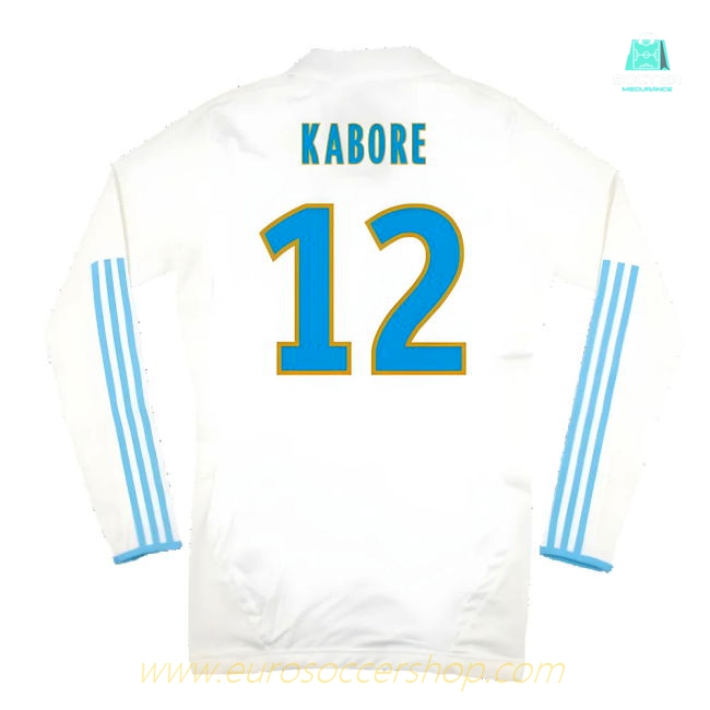 Marseille 2011-12 Player Spec Long Sleeve Home Shirt ((Excellent) L) (Kabore 12)