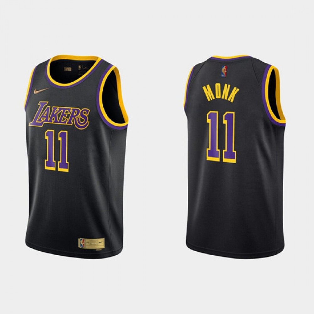 Game Day Affordable Men's LAL #11 Malik Black Basketball Jersey