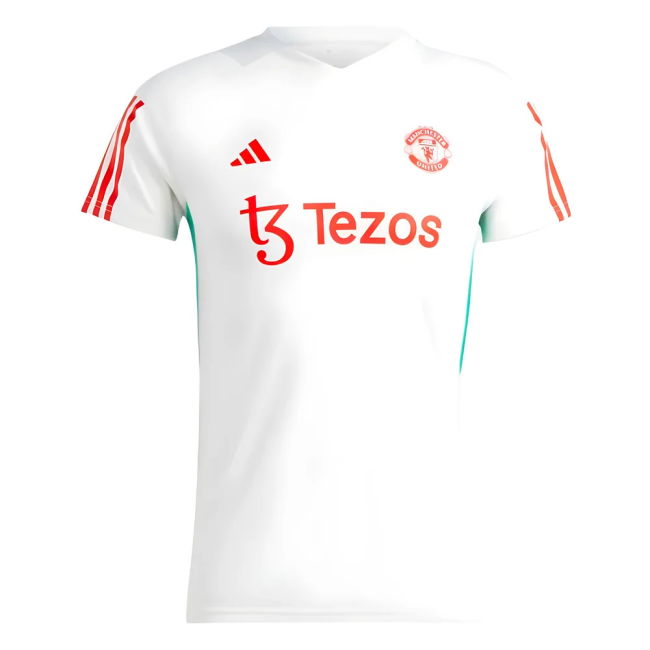 Men's 2023-2024 Man Utd Training Jersey (White) - Ladies
