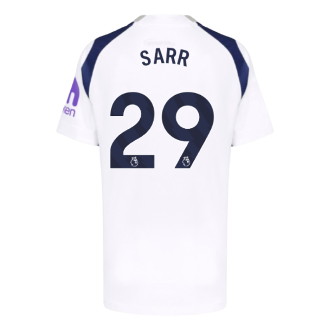 Tottenham 2025-20 Home Football Shirt Sarr Signature 29 M S Kids