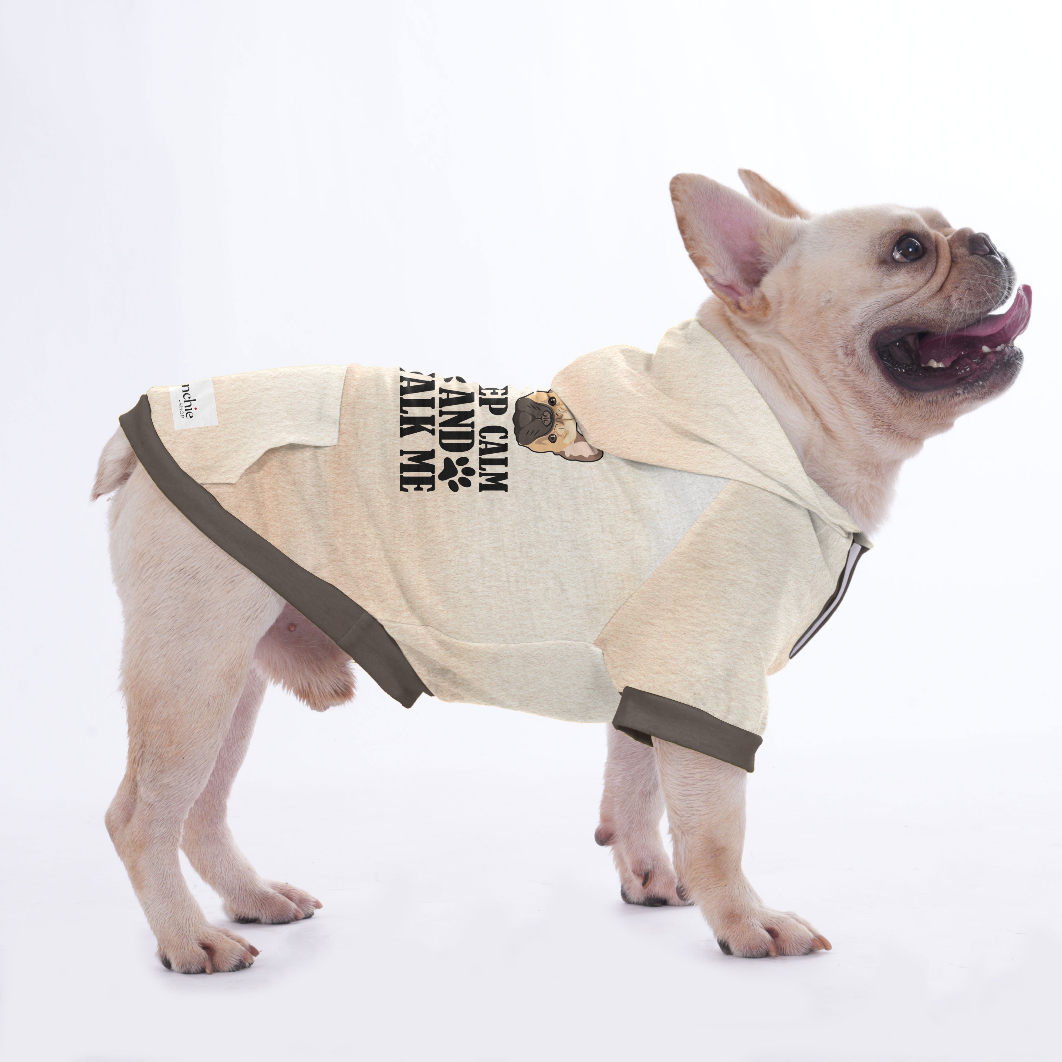 Keep Calm and walk me - Hoodies for French Bulldog | Frenchie Shop Original