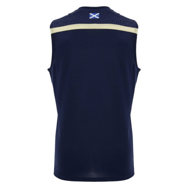 2026-2027 Scotland Rugby Poly Sleeveless Shirt (Navy) - Kids