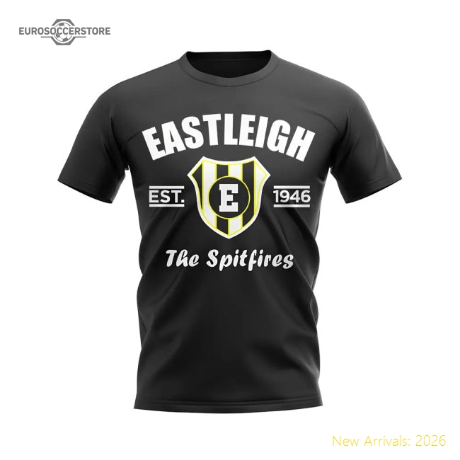 Premium-grade Eastleigh Established Football T-shirt (black)
