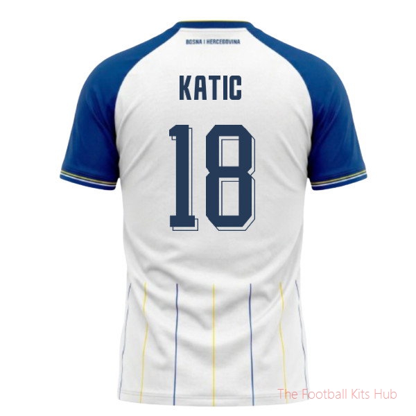 Bosnia and Herzegovina Away Shirt 2026-2027 Katic #18 National Team