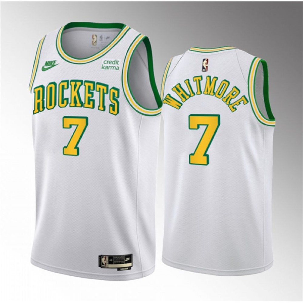 Official Houston Rockets 7 White Jersey Classic Edition - Must-Have Jersey