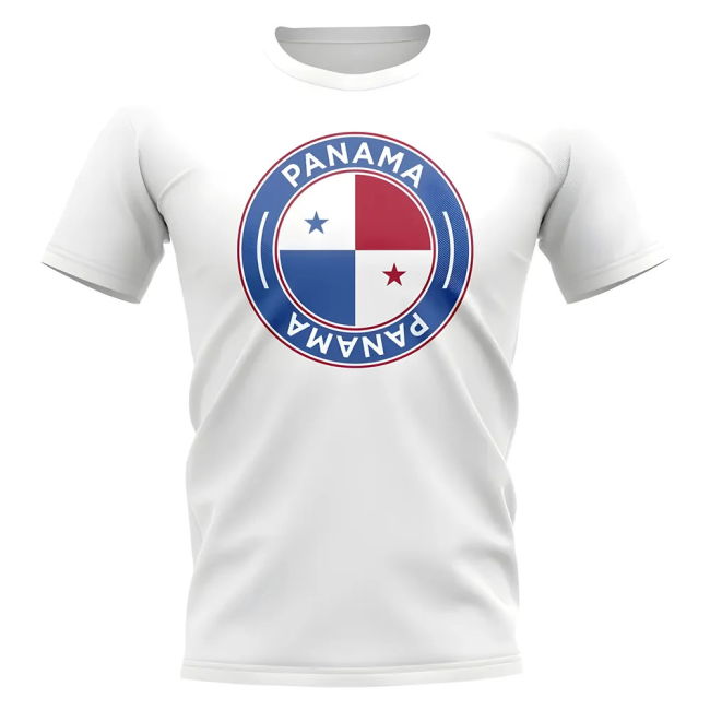 Championship Fan-Favorite Panama Football Badge T-Shirt (White)