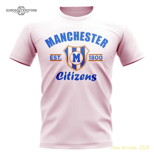 Man City Established Football T-Shirt (White) For Premier League Fans