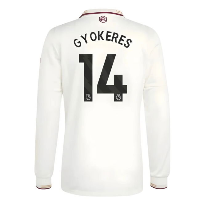 Reasonable Price 2025-2026 ARS Third EPL Shirt Gyokeres 14 Adults#535