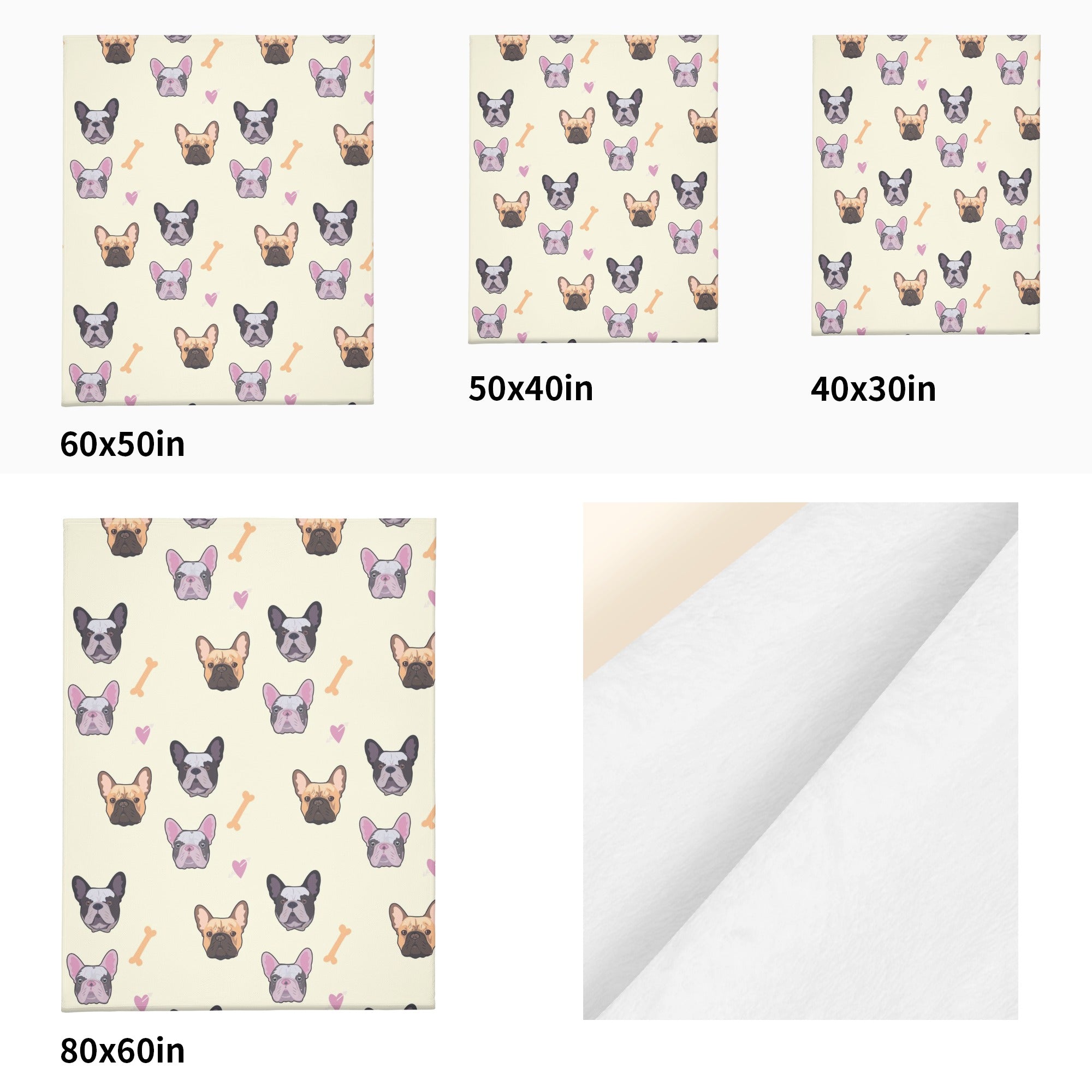 Warm Apollo- - Bulldog Blanket Indoor Use | Safe For Paws