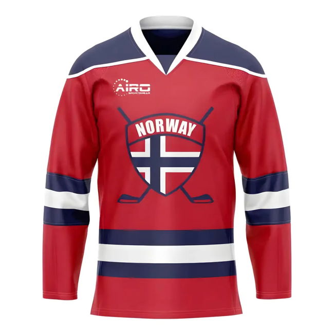 Norway Home Ice Hockey Shirt Worldcup Oranje Premium Authentic