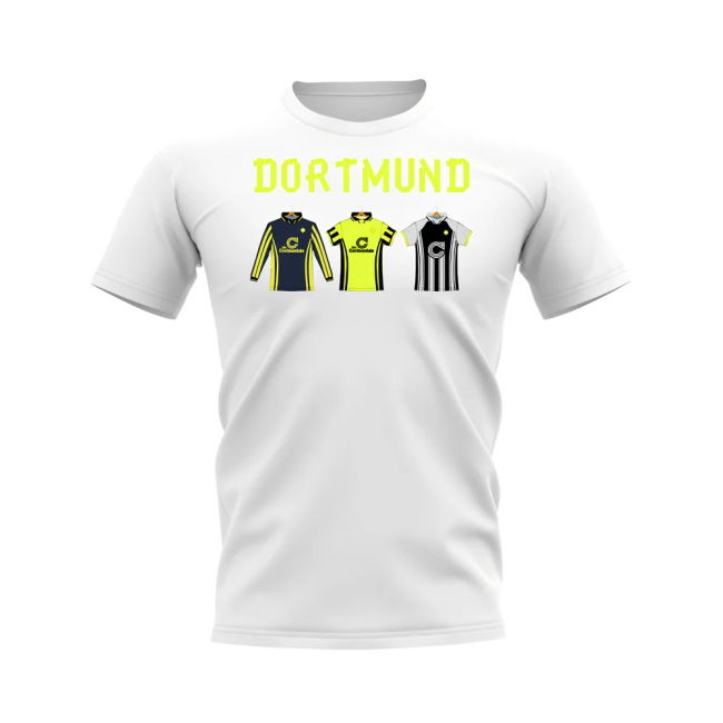1996-1997 Dortmund Retro T-shirt - Text Shirt for (Adult
