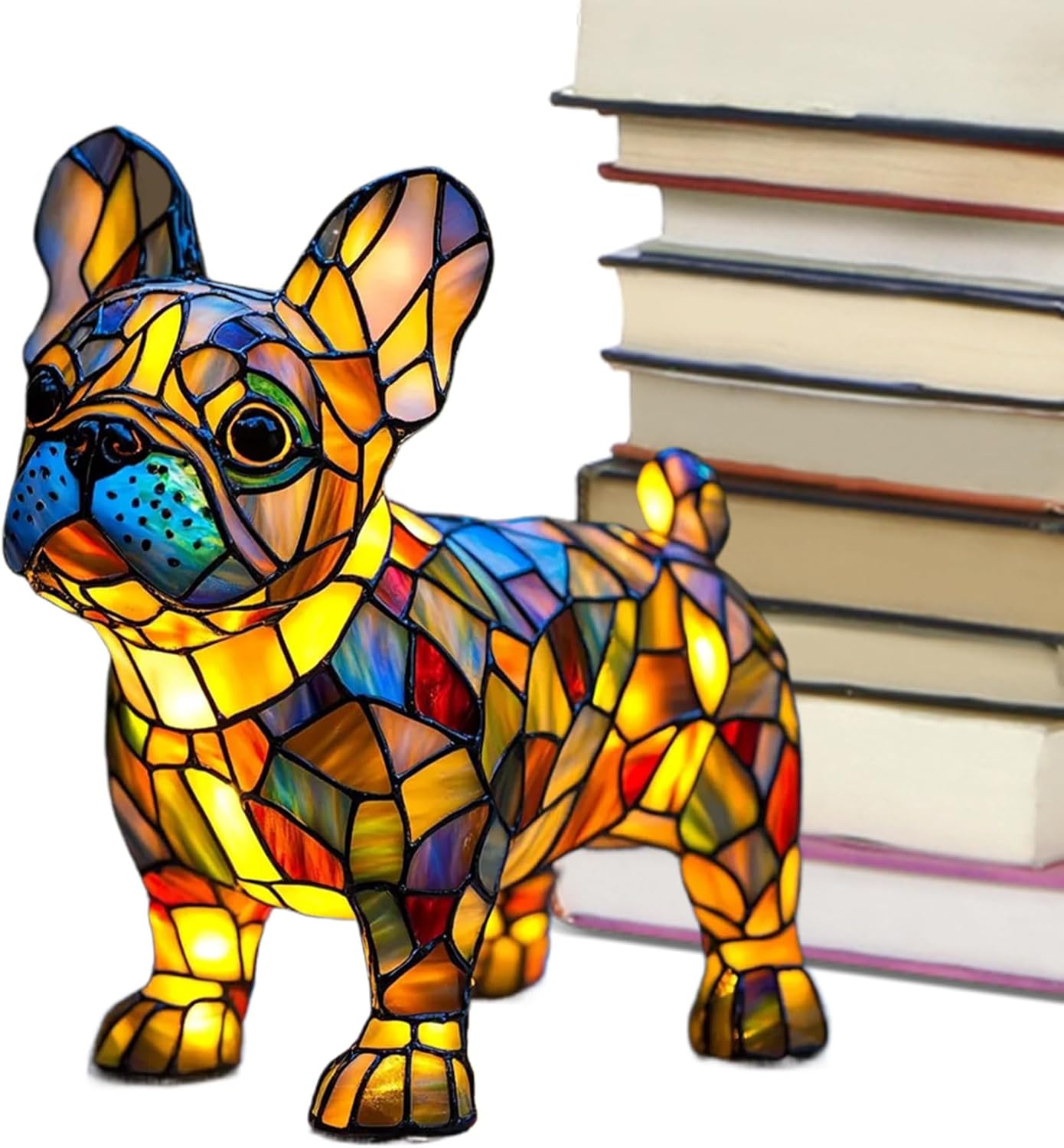 Frenchie Resin LED Light – Cute Night Desk Lamp for Bedroom Office
