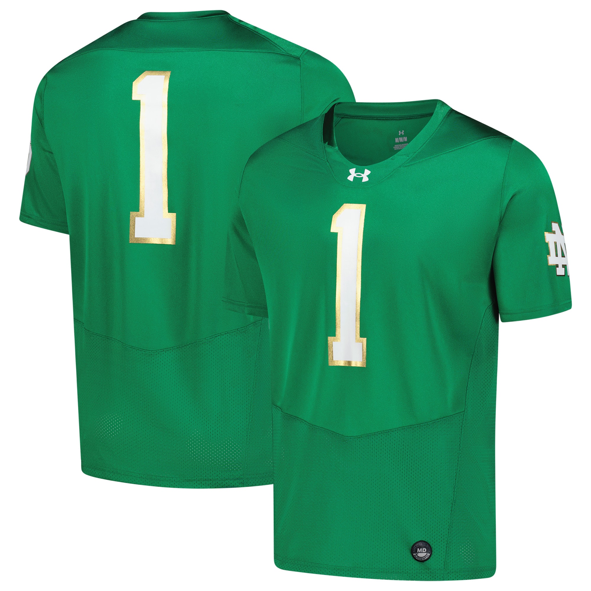 [NJP] Notre Dame Fighting Irish Replica Football Jersey - Green