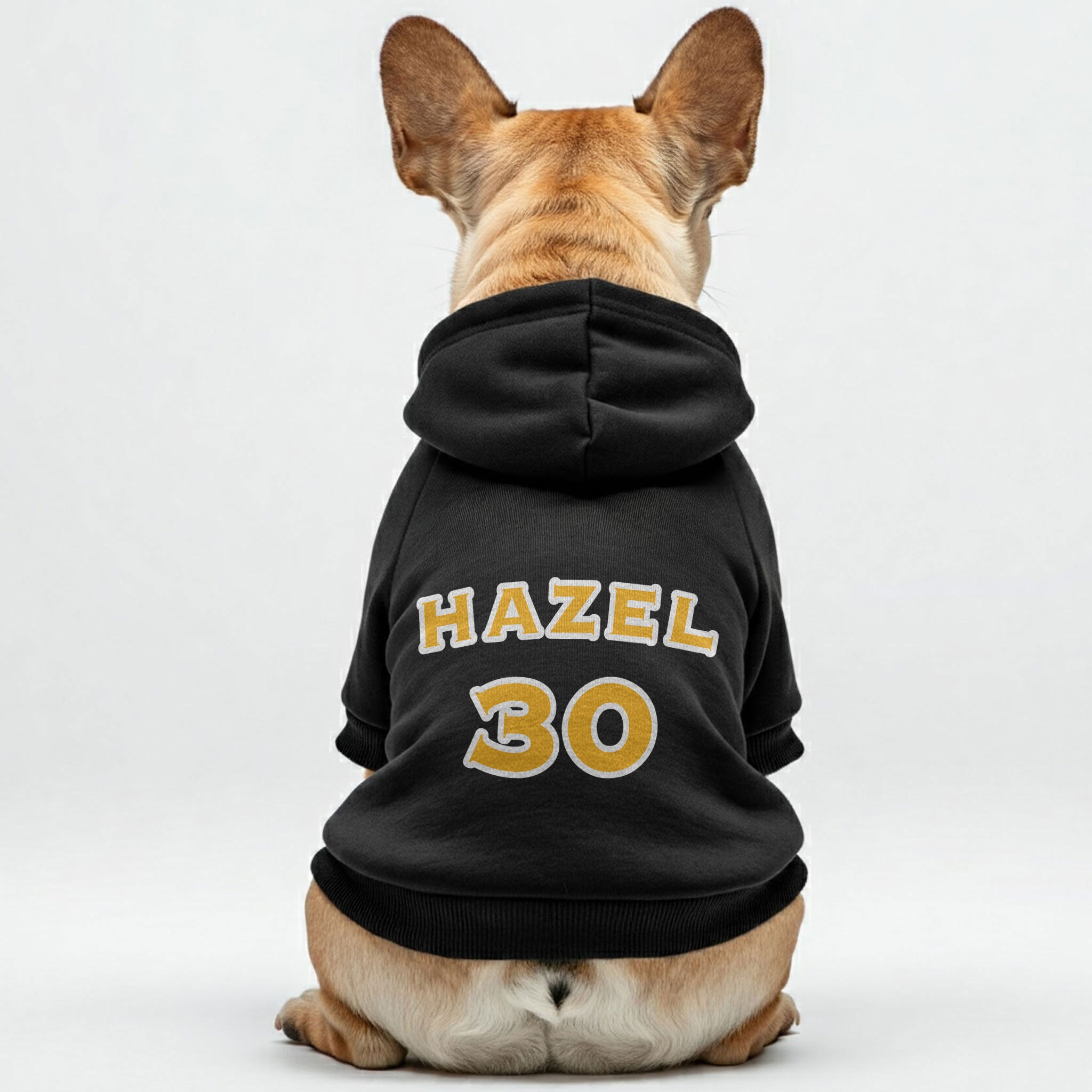 Trendy Personalized French Bulldog Hoodies With Custom Name And Numbe...