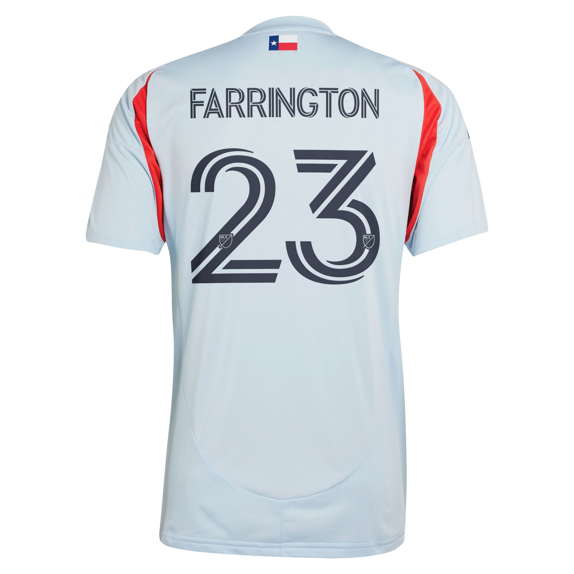 [SJH] Logan Farrington FC Dallas 2025 The Inferno Kit Replica Player Jersey - Light Blue