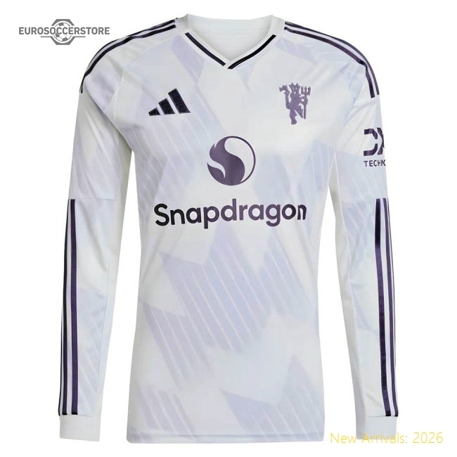 Premium 2025-2026 Man Utd Long Sleeve Away Shirt - Premium Quality
