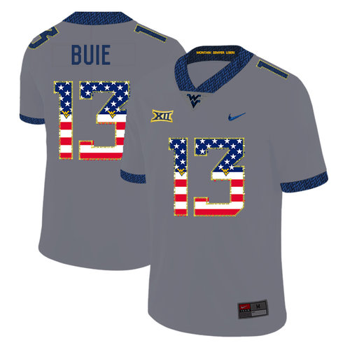 Men's None Gray 2024 breathable Andrew Buie #13 game jersey Jersey