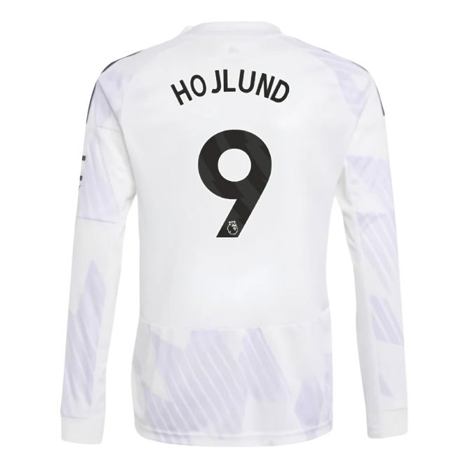 2025-20 Man Utd Authentic Away Football Shirt Hojlund 9 L M S Kids