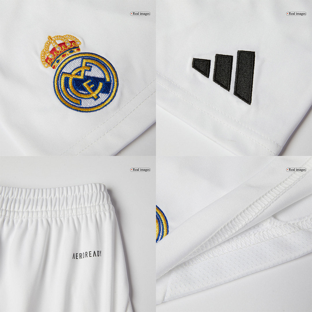 Kid's Real Madrid Home Soccer Jersey Kit(Jersey+Shorts) 2024/25Authent