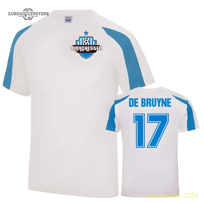 Kevin City De Bruyne Man Sports Training Jersey (White)