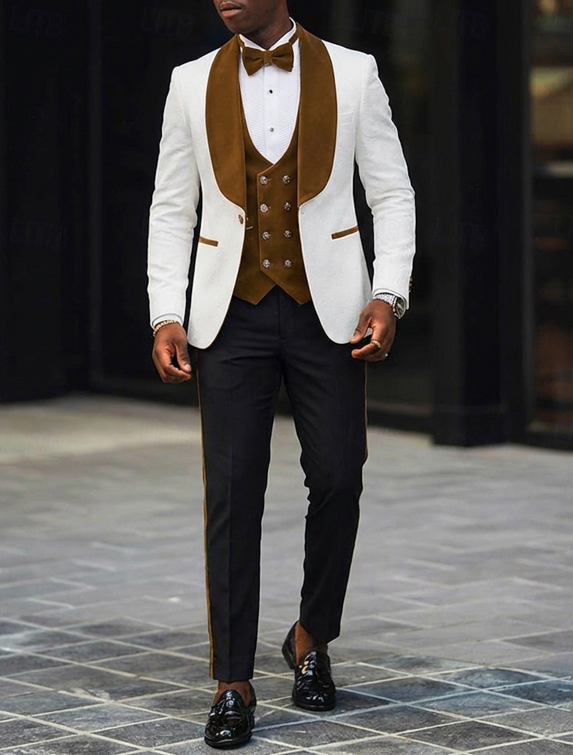 Men's Tuxedos Party Suits Beach Wedding Spring Wedding Pink Burgundy Spring & Summer Suit Shawl Lapel Fashion Casual Patchwork Slim Fit 3 Piece Single Breasted One-button