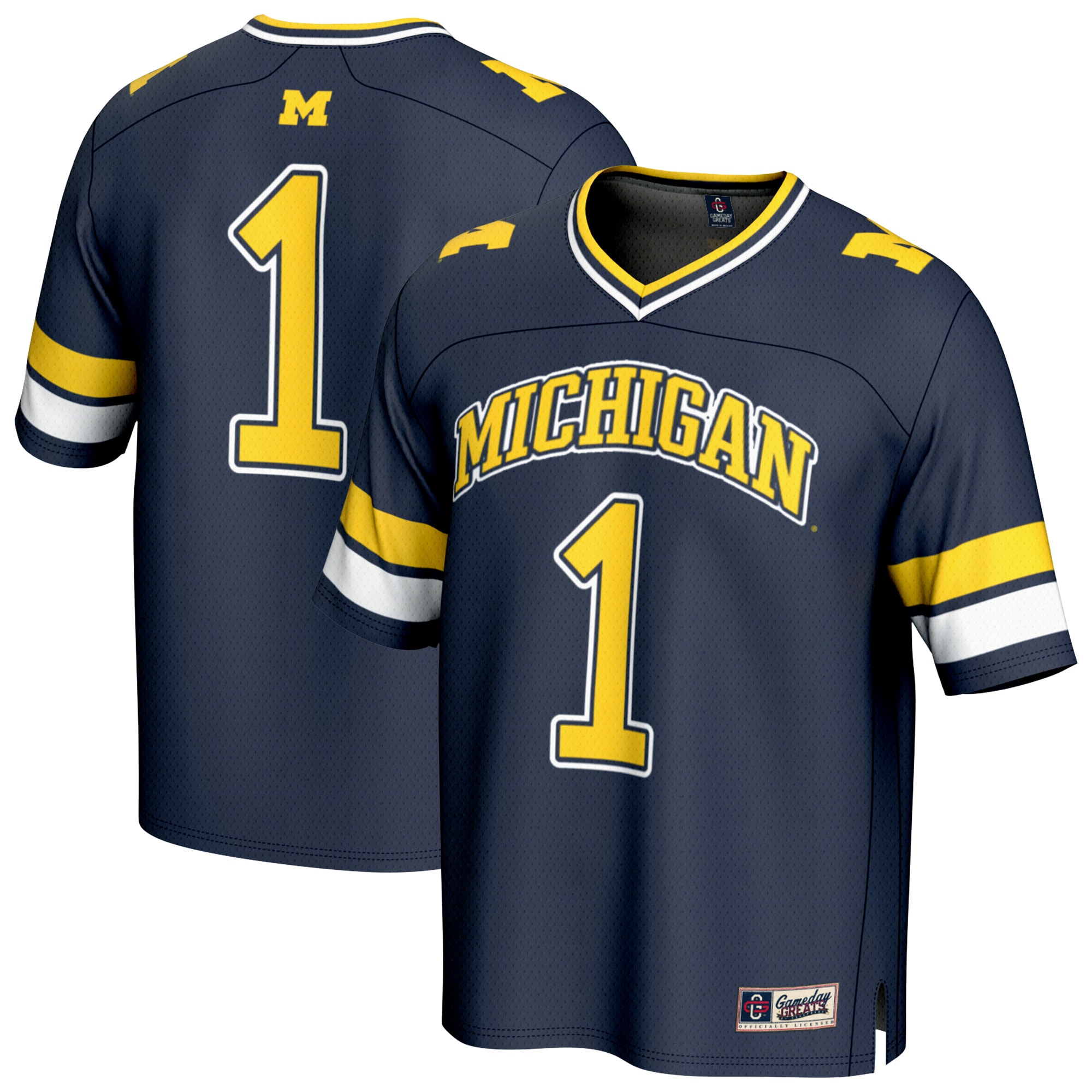 #1 Michigan Wolverines GameDay Greats Lightweight Collegiate Football Fashion 2026/2027 Football Jersey - Navy