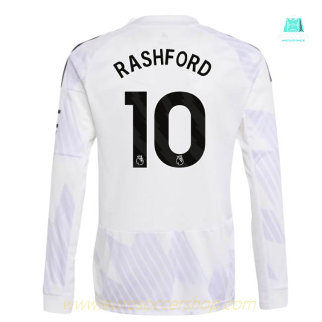 2025-2026 Man Utd Long Sleeve Away Shirt (Kids) (Rashford 10)