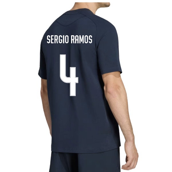 2026-2027 Real Madrid Tiro Travel Tee (Navy) (Sergio Ramos 4)